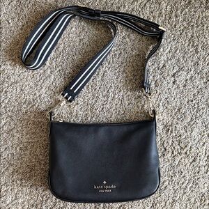Kate Spade Black Leather Shoulder Bag